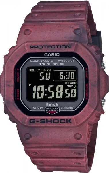 Casio G-Shock GW-B5600SL-4DR Silikon / Koyu Gri / Bordo Kol Saati