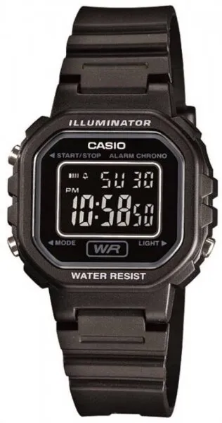 Casio LA-20WH-1BDF Silikon / Siyah Kol Saati