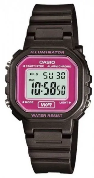 Casio LA-20WH-4ADF Silikon / Siyah / Pembe Kol Saati