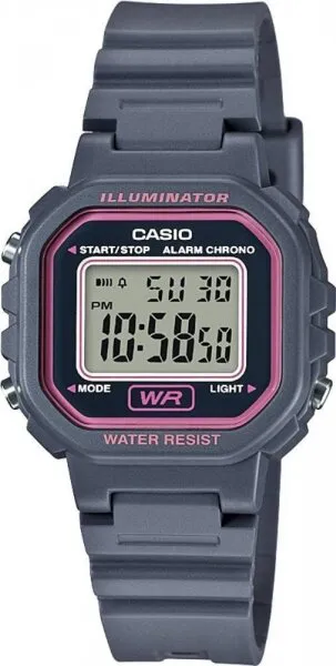 Casio LA-20WH-8ADF Silikon / Koyu Gri / Koyu Pembe Kol Saati