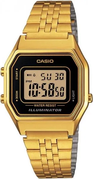 Casio LA680WGA-1DF Çelik / Sarı Kol Saati