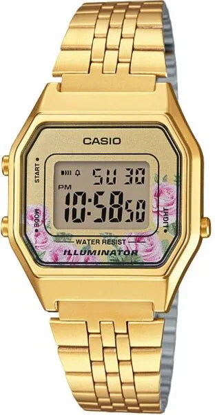 Casio LA680WGA-4CDF Çelik / Sarı Kol Saati