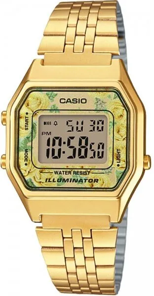 Casio LA680WGA-9CDF Çelik / Sarı Kol Saati