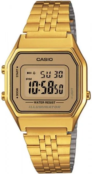 Casio LA680WGA-9DF Çelik / Sarı Kol Saati