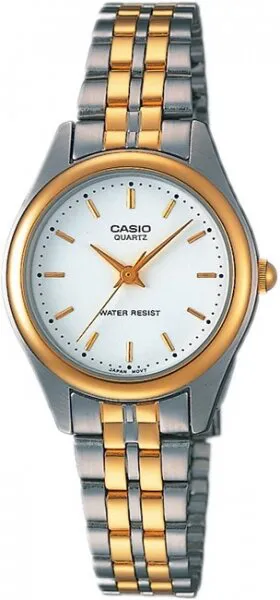 Casio LTP-1129G-7ARDF Çelik / Beyaz Kol Saati