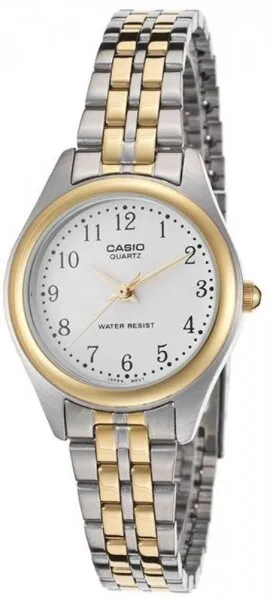 Casio LTP-1129G-7BRDF Çelik / Beyaz Kol Saati