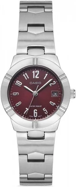 Casio LTP-1241D-4A2DF Çelik / Kırmızı Kol Saati