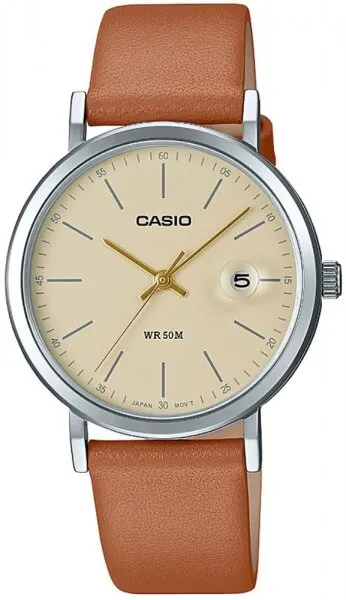 Casio LTP-E175L-5EVDF Deri / Açık Kahve Kol Saati