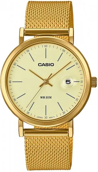 Casio LTP-E175MG-9EVDF Çelik Hasır / Sarı Kol Saati