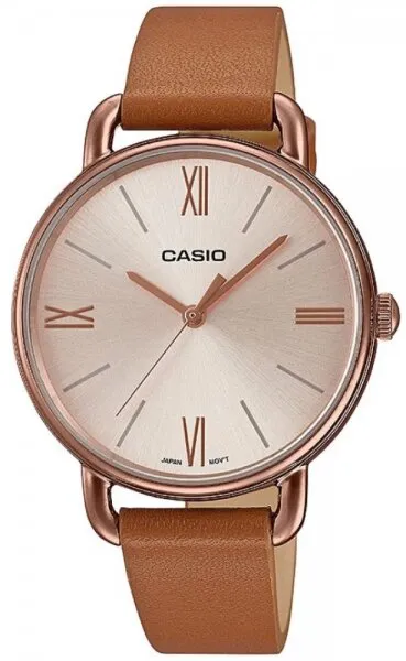 Casio LTP-E414RL-5ADF Deri / Bronz Kol Saati