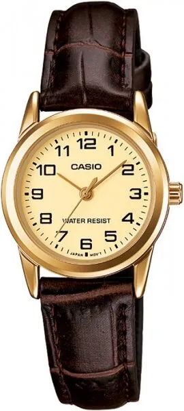 Casio LTP-V001GL-9BUDF Deri / Sarı Kol Saati