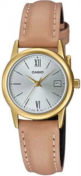 Casio LTP-V002GL-7B3UDF Deri / Gri Kol Saati