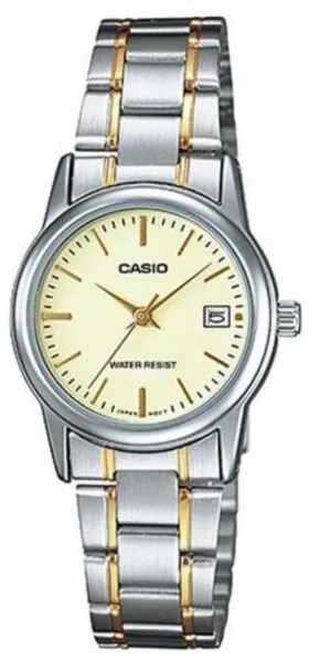 Casio LTP-V002SG-9AUDF Çelik / Sarı Kol Saati