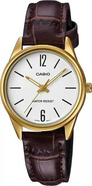 Casio LTP-V005GL-7BUDF Deri / Beyaz Kol Saati