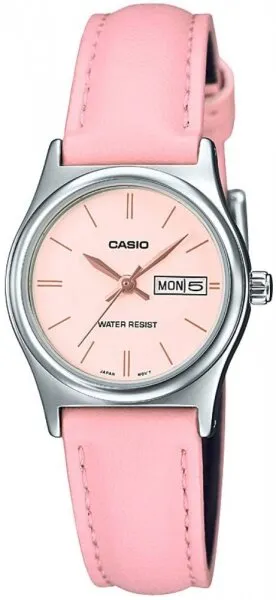 Casio LTP-V006L-4BUDF Deri / Pembe Kol Saati