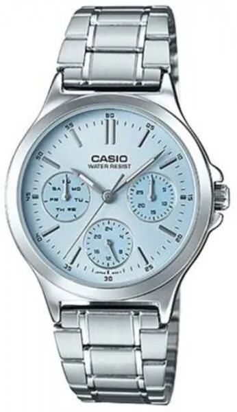 Casio LTP-V300D-2AUDF Çelik / Mavi Kol Saati