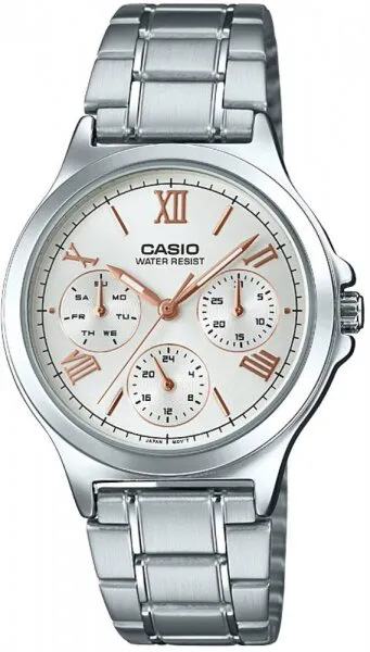 Casio LTP-V300D-7A2UDF Çelik / Beyaz Kol Saati