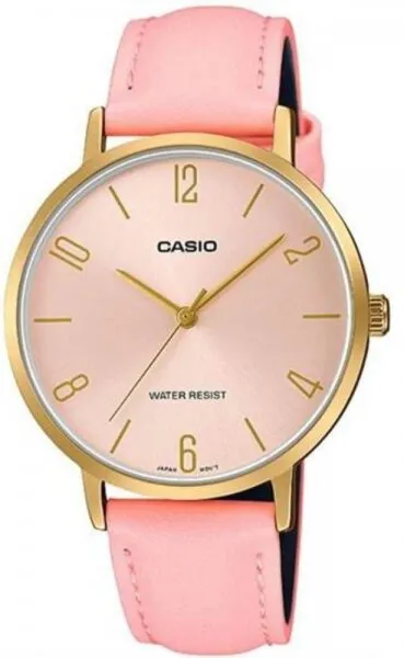 Casio LTP-VT01GL-4BUDF Deri / Pembe Kol Saati