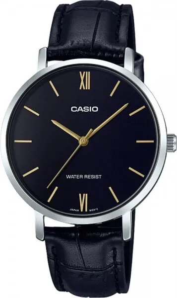 Casio LTP-VT01L-1BUDF Deri / Siyah Kol Saati