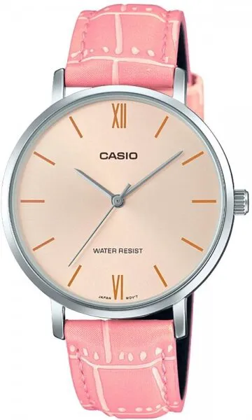 Casio LTP-VT01L-4BUDF Deri / Pembe Kol Saati