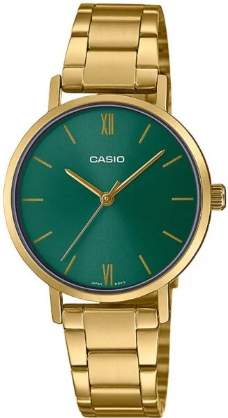 Casio LTP-VT02G-3AUDF Çelik / Yeşil Kol Saati