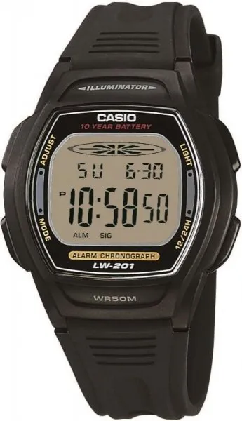 Casio LW-201-1AVDF Siyah / Gri Kol Saati