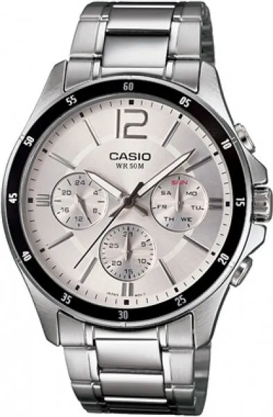 Casio MTP-1374D-7AVDF Çelik / Siyah / Gri Kol Saati