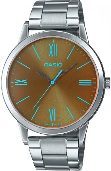 Casio MTP-E600D-1BDF Çelik / Kahve Kol Saati