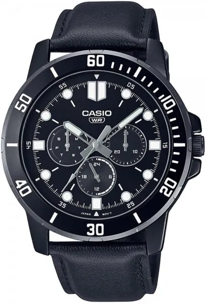 Casio MTP-VD300BL-1EUDF Deri / Siyah Kol Saati