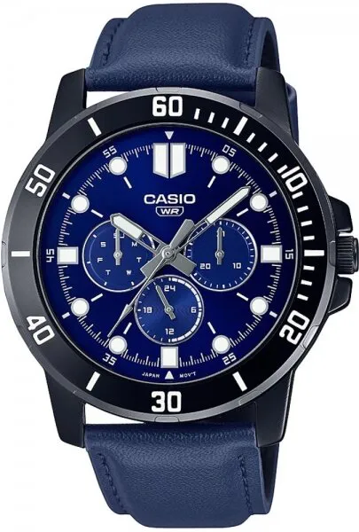 Casio MTP-VD300BL-2EUDF Deri / Siyah Kol Saati