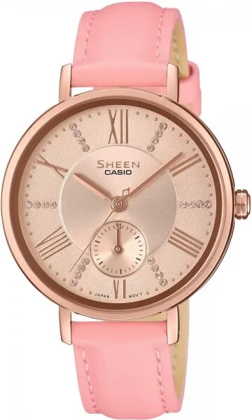 Casio Sheen SHE-3066PGL-4AUDF Deri / Bronz Kol Saati