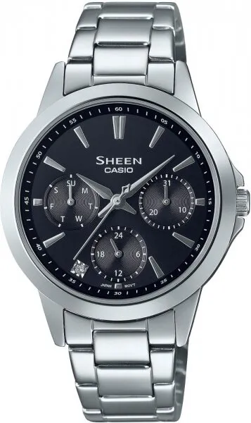 Casio Sheen SHE-3516D-1AUDF Çelik / Siyah Kol Saati