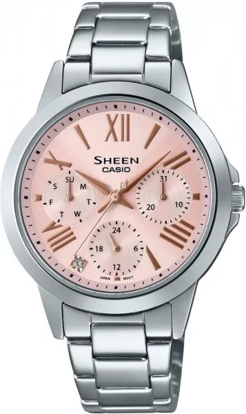 Casio Sheen SHE-3516D-4AUDF Çelik / Pembe Kol Saati