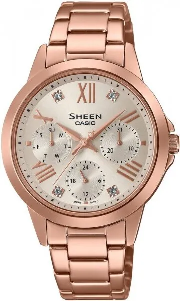 Casio Sheen SHE-3516PG-9AUDF Çelik / Açık Bronz Kol Saati