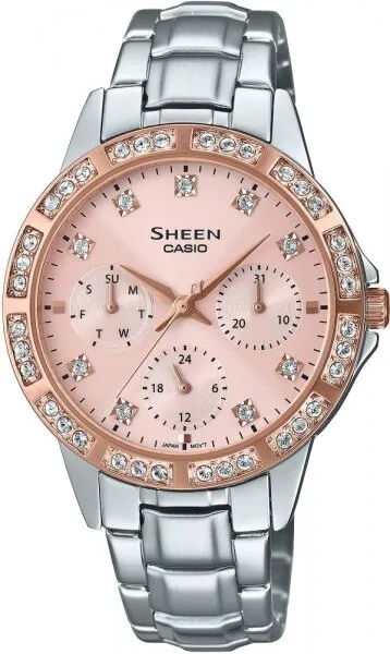 Casio Sheen SHE-3517SG-4AUDF Çelik / Pembe Kol Saati