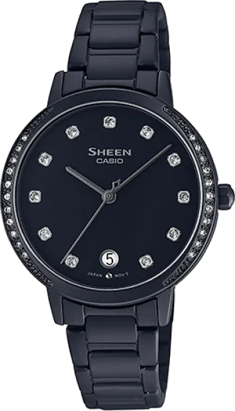 Casio Sheen SHE-4056BD-1A Çelik / Siyah Kol Saati