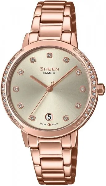 Casio Sheen SHE-4056PG-4AUDF Çelik / Açık Bronz Kol Saati