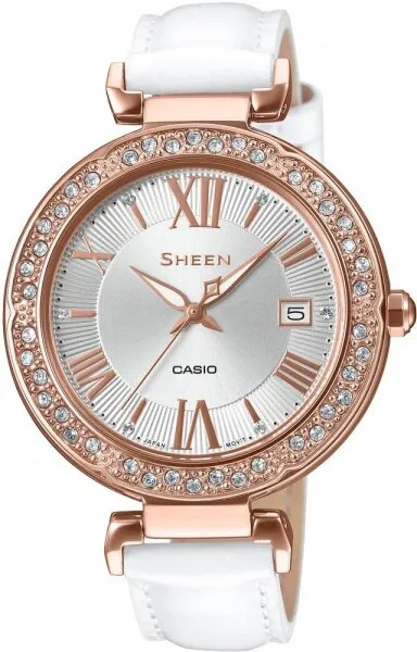 Casio Sheen SHE-4057PGL-7AUDF Deri / Sedef Kol Saati