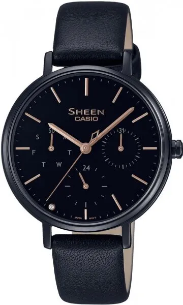 Casio Sheen SHE-4541BL-1AUDF Deri / Siyah Kol Saati