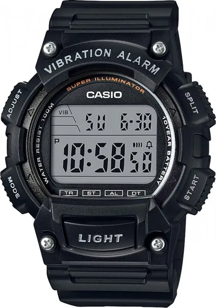 Casio W-736H-1AVDF Silikon / Siyah Kol Saati