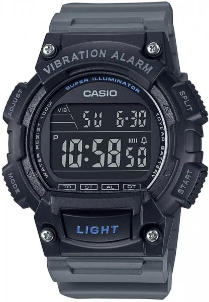 Casio W-736H-8BVDF Silikon / Siyah Kol Saati