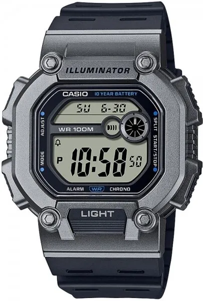 Casio W-737H-1A2VDF Silikon / Siyah / Gri Kol Saati