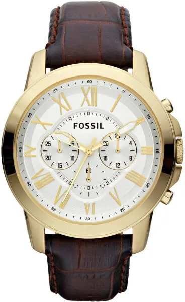 Fossil FS4767 Deri / Altın Kol Saati