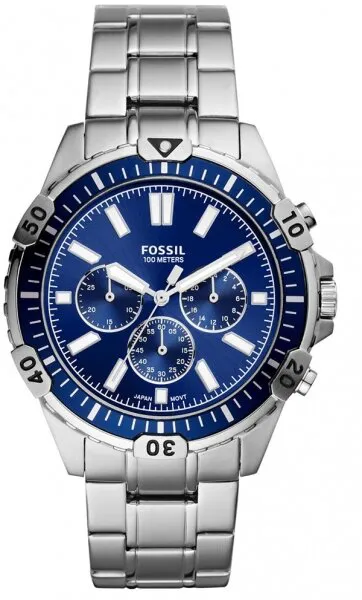 Fossil FS5623 Çelik / Gri / Lacivert Kol Saati