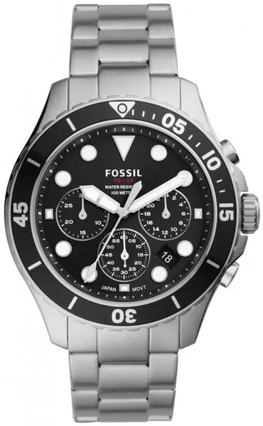Fossil FS5725 Çelik / Siyah / Gri Kol Saati
