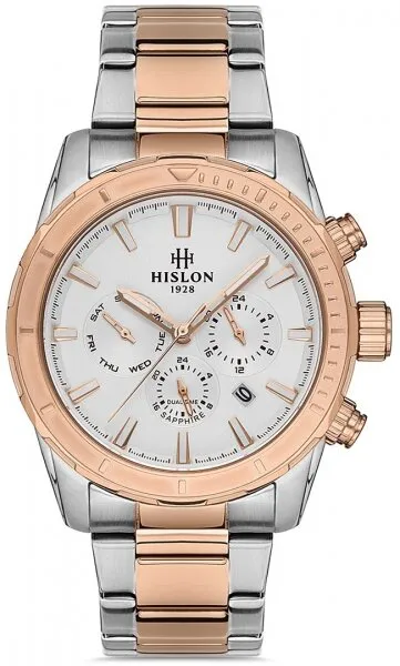 Hislon DT133R-02SR Çelik / Gri / Bronz Kol Saati