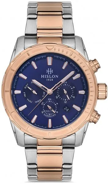 Hislon DT133R-11SR Çelik / Gri / Bronz Kol Saati