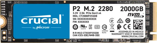 Crucial P2 2 TB (CT2000P2SSD8) SSD