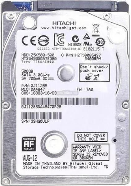 Hitachi HGSTZ5K500 HDD