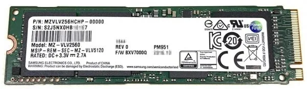 Samsung PM951 (MZ-VLV2560) SSD